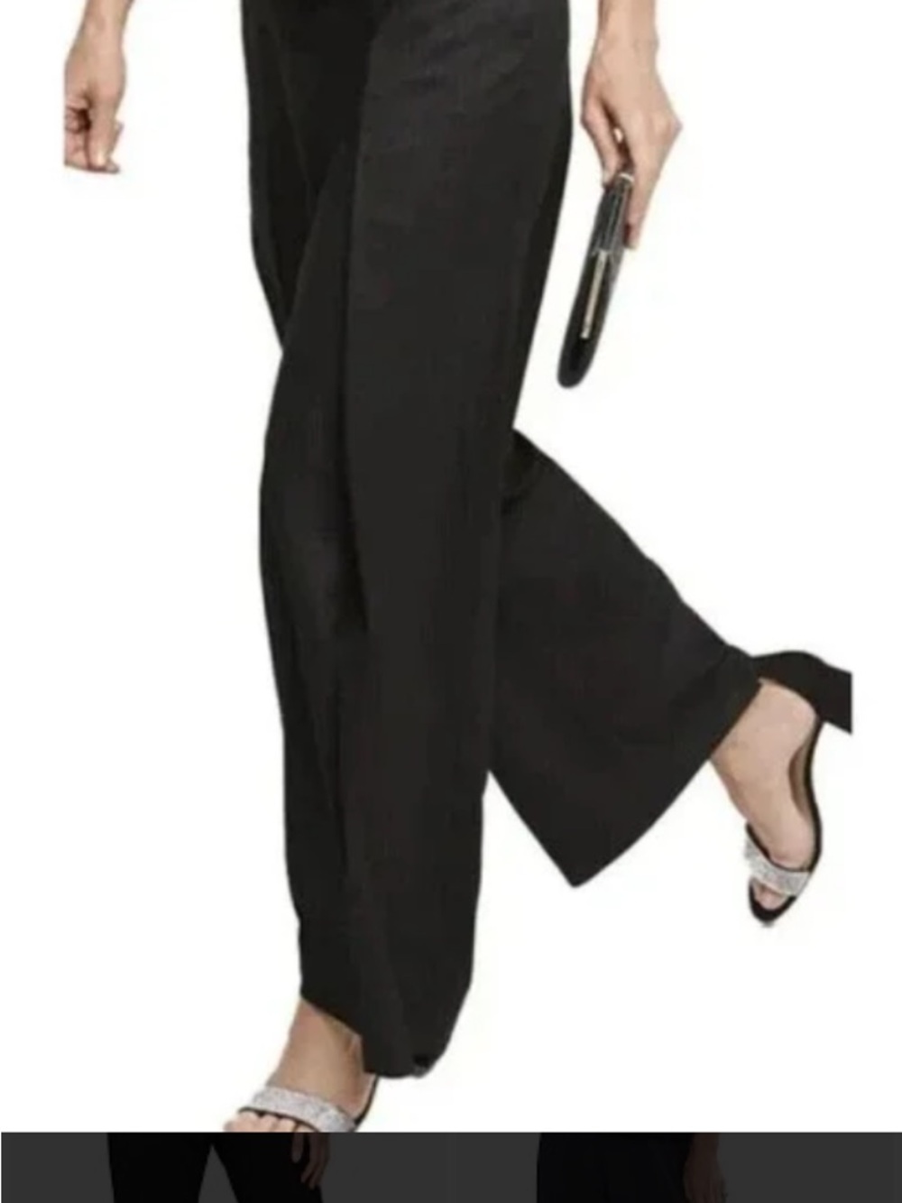 Liz Claiborne Petite Black Slacks with Flaire Leg
